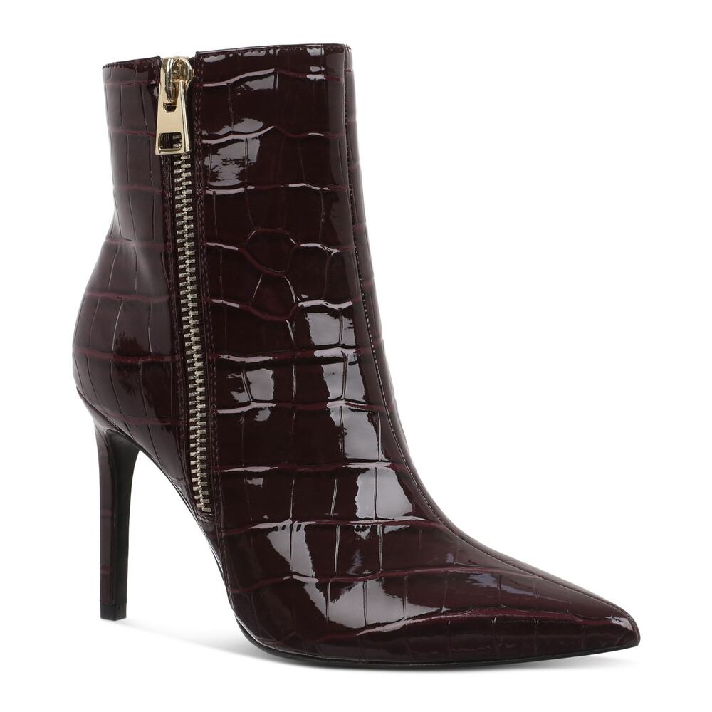 INC  International Concepts Women's Sarishaa Zip Booties Size 9.5 Burgundy NWT